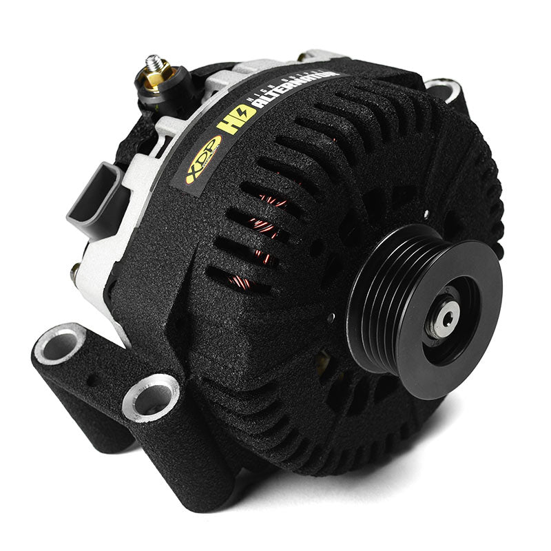 XDP Wrinkle Black HD High Output Alternator XD358 For 2003-2007 Ford 6.0L Powerstroke